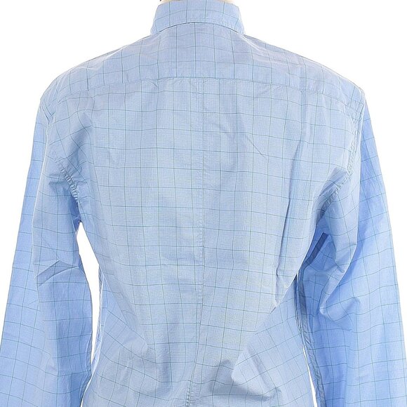 Frank & Eileen Blue & Green Plaid "Finbar" 100% Cotton Shirt Size S - Picture 4 of 6